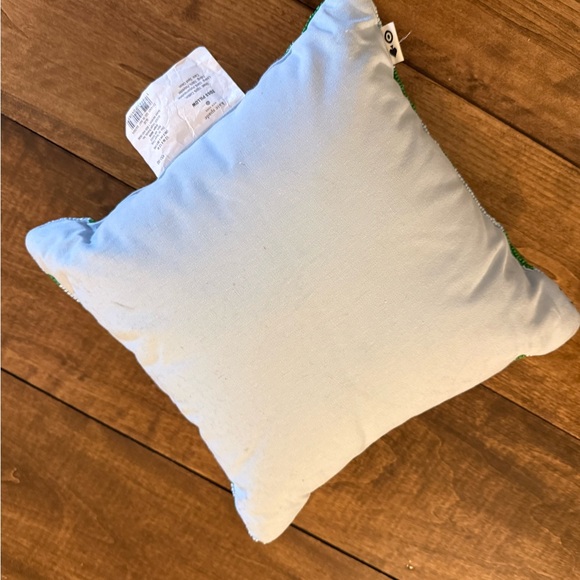 Kate Spade beaded Green and White Floral Throw Pillow - Picture 2 of 3